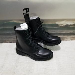 NWT Time and Tru Moto Combat Boots 9 Black